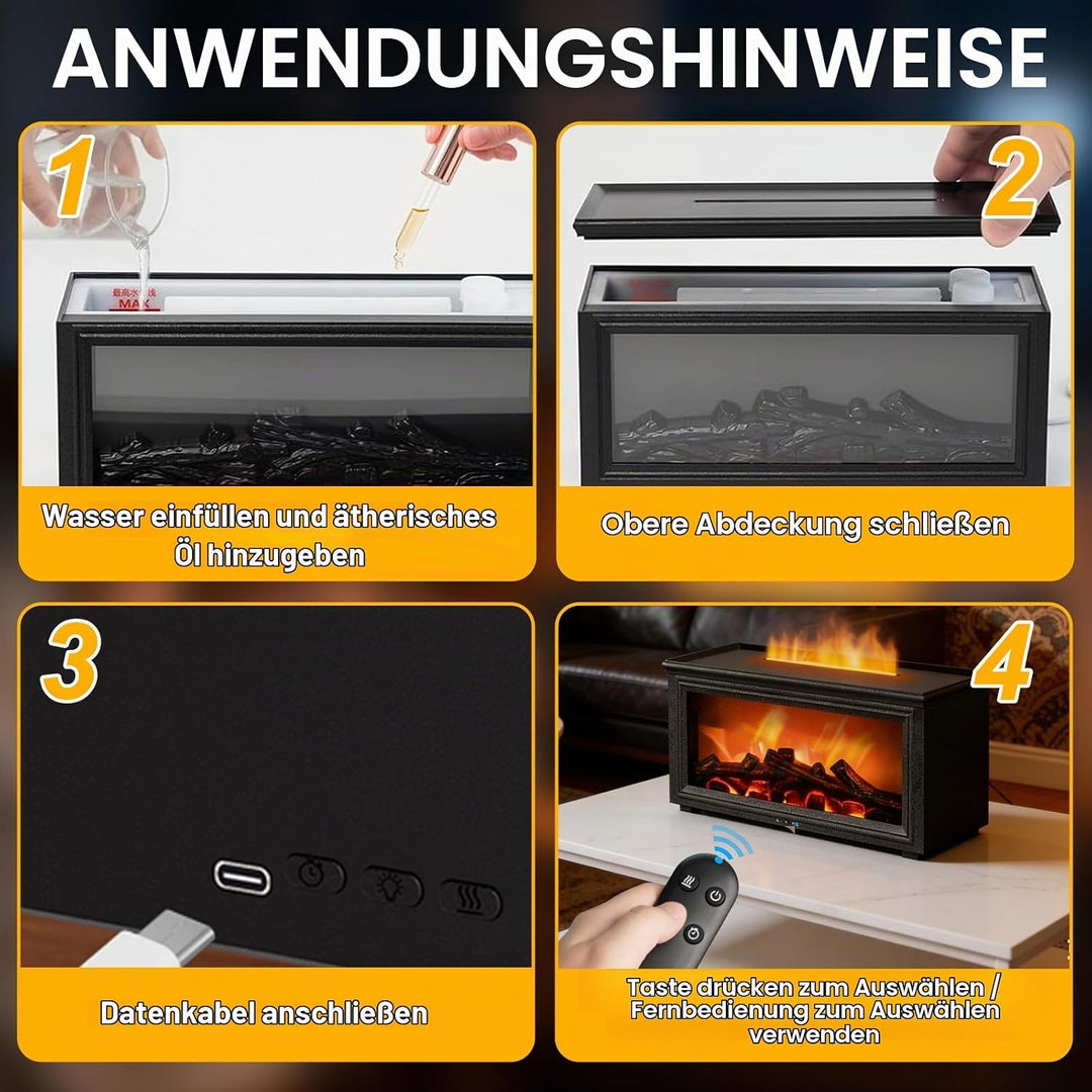 Mini-Luftbefeuchter für Schlafzimmer, 280ML Tragbare Diffuser Luftbefeuchter, 7-Farben LED Aroma Dif