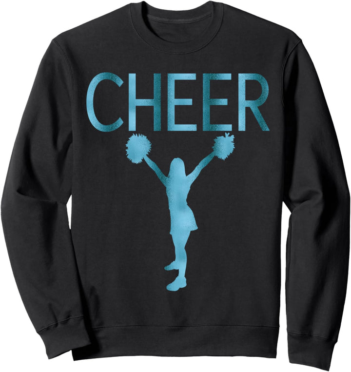Cheerleading Teal Graphics Cheer Sweatshirt