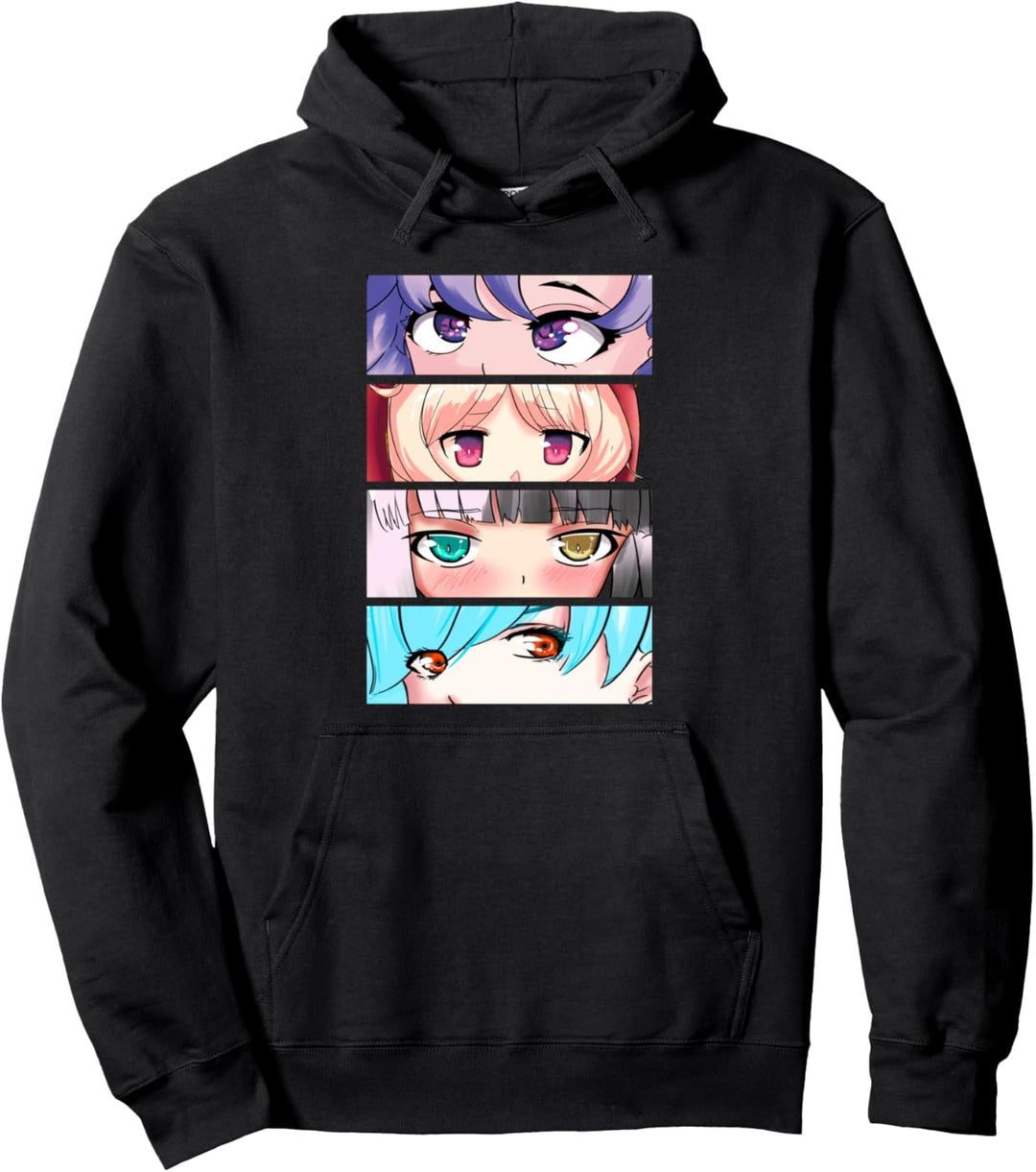Manga Anime Augen Kawaii Otaku Waifu Cosplay Animes Pullover Hoodie