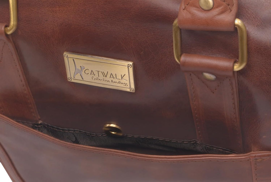 CATWALK COLLECTION HANDBAGS - Vintage Leder - Reisetasche/Freizeittasche/Sporttaschevon/Wochenendtac