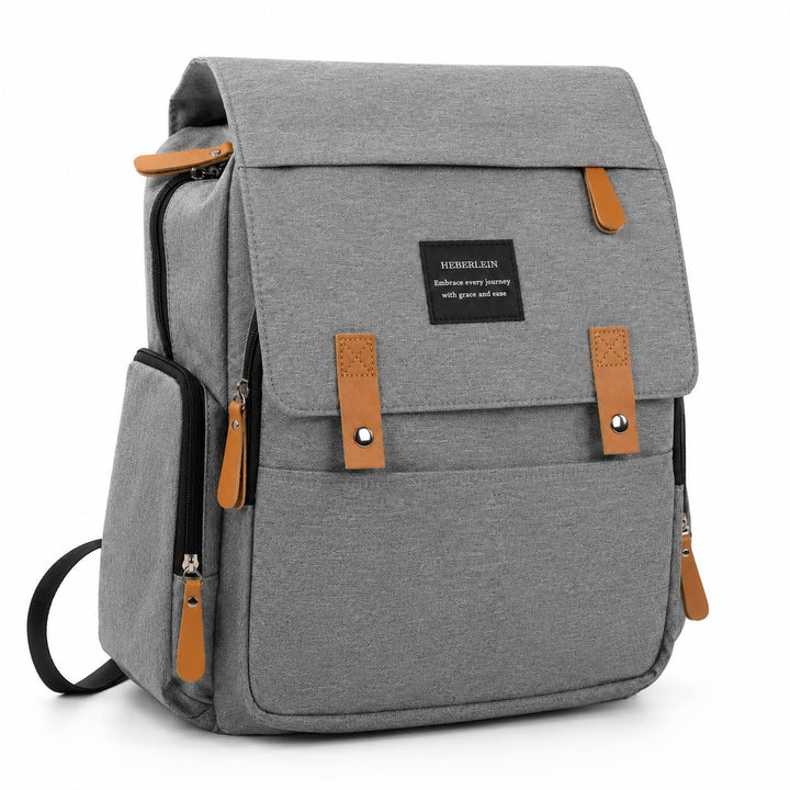 Heberlein Prestige Baby Wickelrucksack - grosse Wickeltasche für Mama &amp; Papa, wasserabweisend mit vi