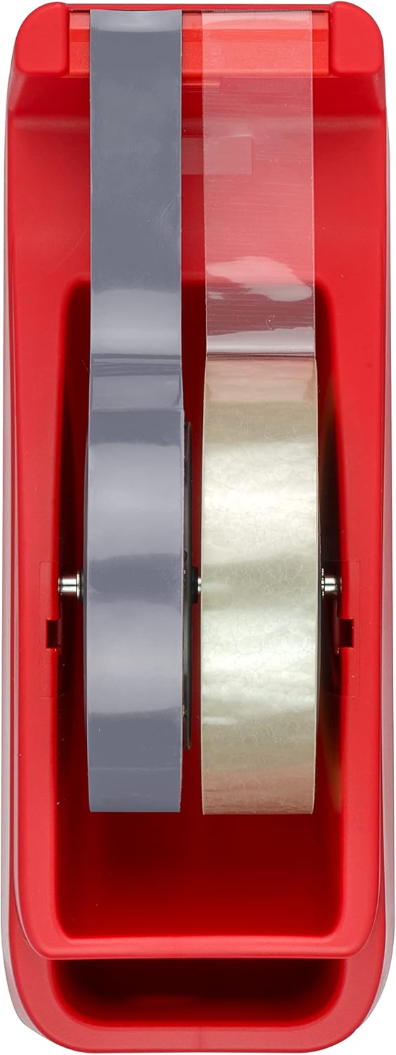 SAX Tape it Easy XXL Einhand Klebeband Abroller extra Schwer | für 1x 50mm Band oder 2x 25mm Band, P