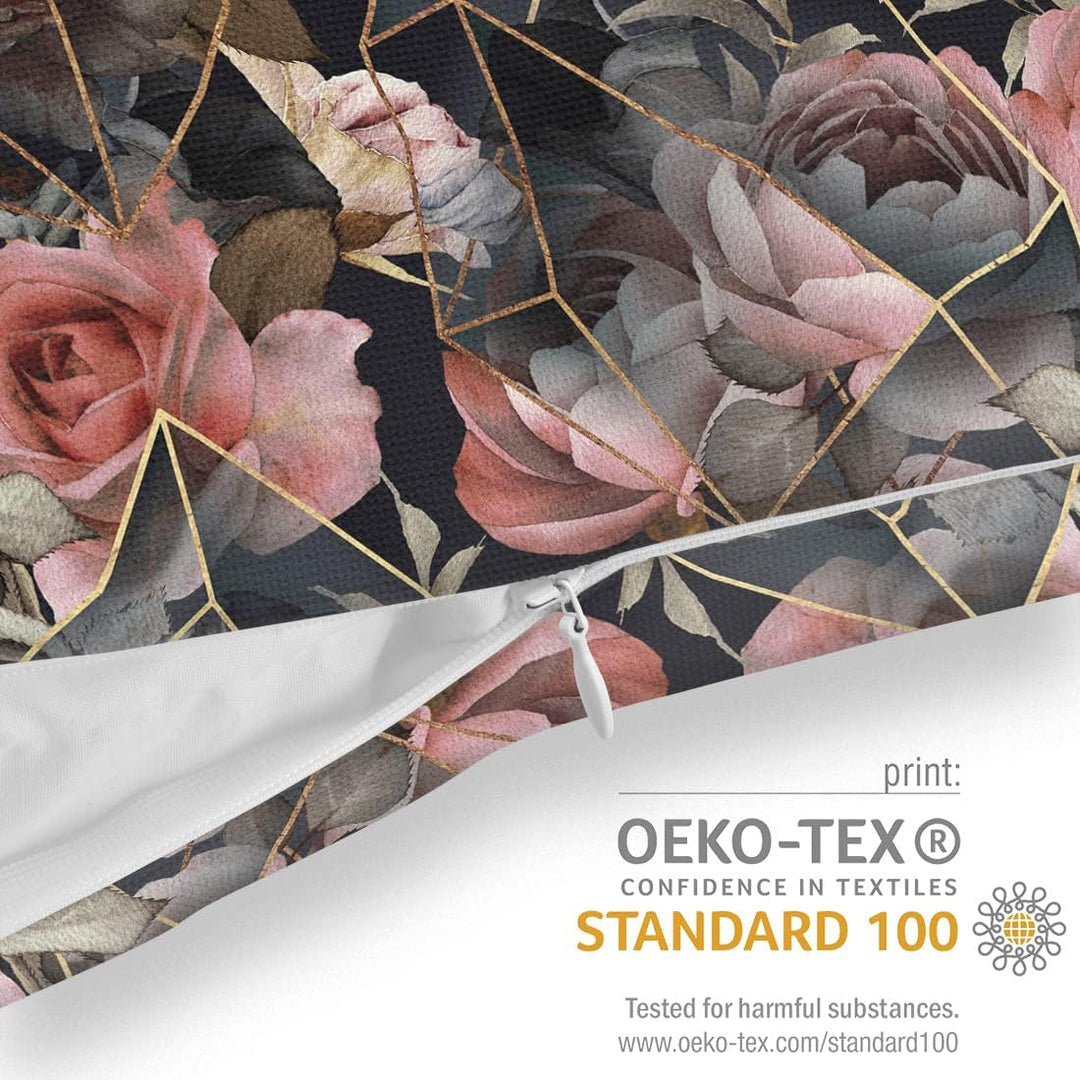 VOID Abstraktes Rosenmuster Kissenbezug Kissenhülle Sofakissen Kissen Deko Outdoor-Kissen Dekokissen