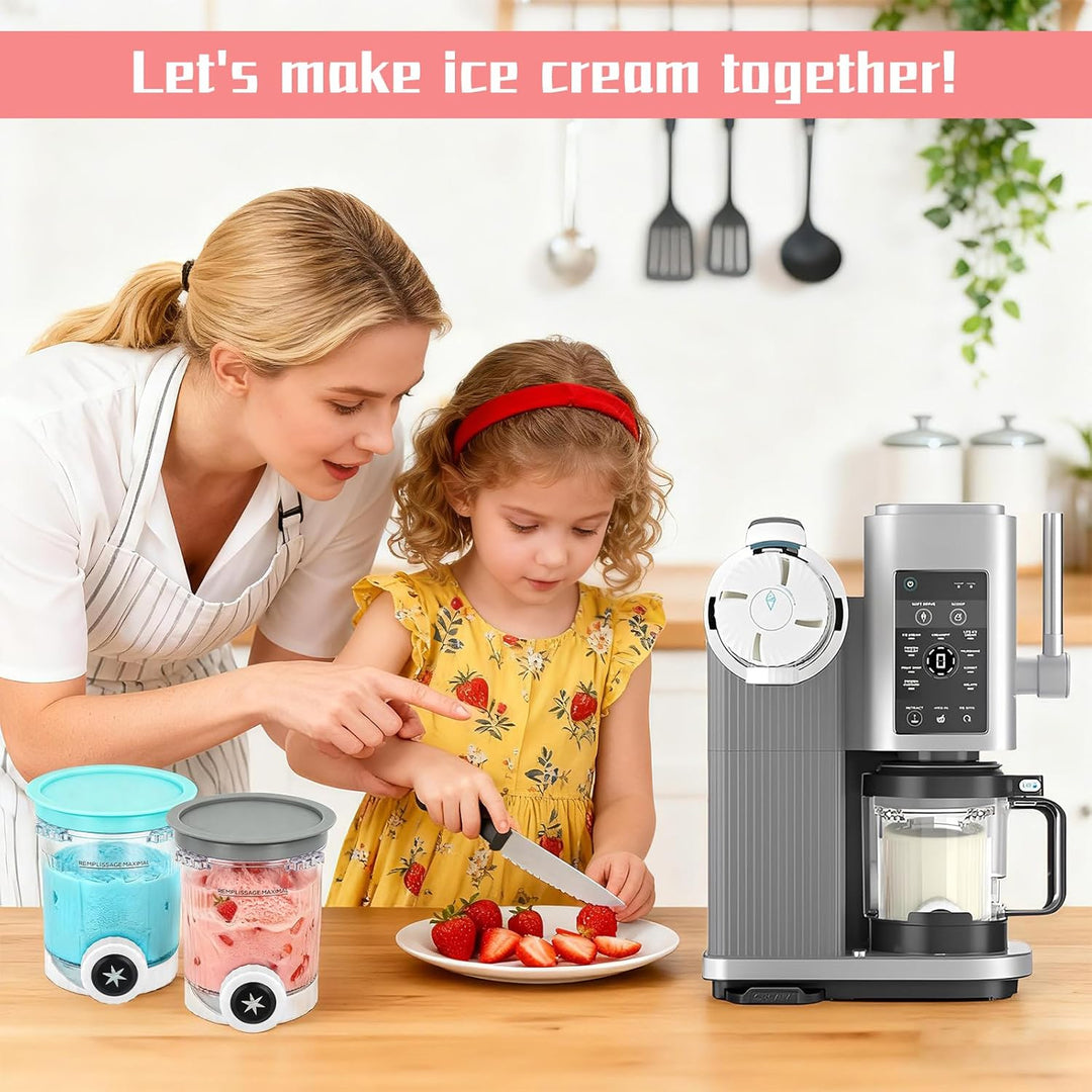 4 Stück Behälter für Ninja Swirl Behälter Kompatibel mit Ninja Swirl CREAMi 480ML Tubs Zubehör für d