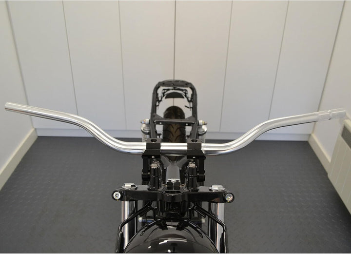Motorrad Lenker Fat Stangen Jeans 28mm Motocross Streetfighter Supermoto - Chrom, fat bar, Silbern,