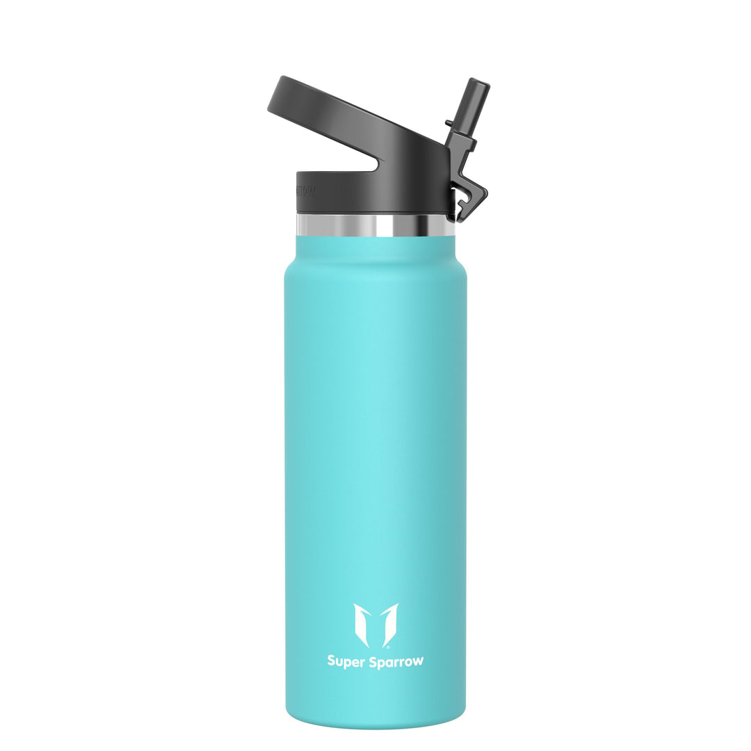 Super Sparrow Trinkflasche Edelstahl 1000ml - Breite Öffnung SwivelSip Thermosflasche - BPA-Frei The