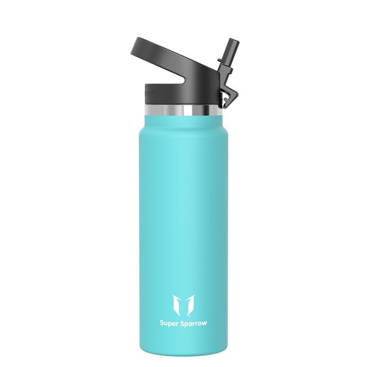 Super Sparrow Trinkflasche Edelstahl 1000ml - Breite Öffnung SwivelSip Thermosflasche - BPA-Frei The