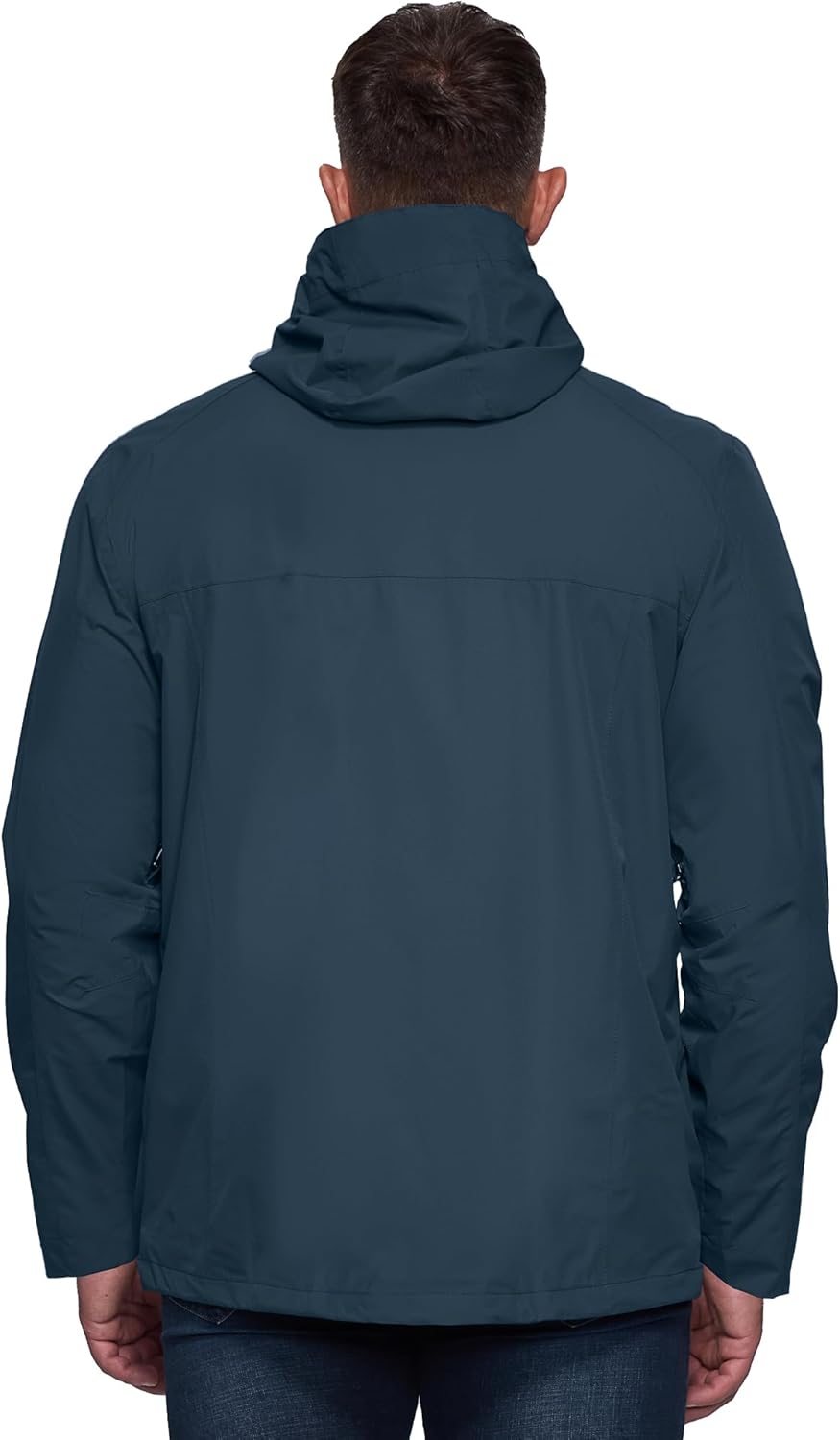 Regenjacke Herren Wasserdicht Atmungsaktiv, Packbar Fahrrad Jacke Leichte Windbreaker zum Freizeit W