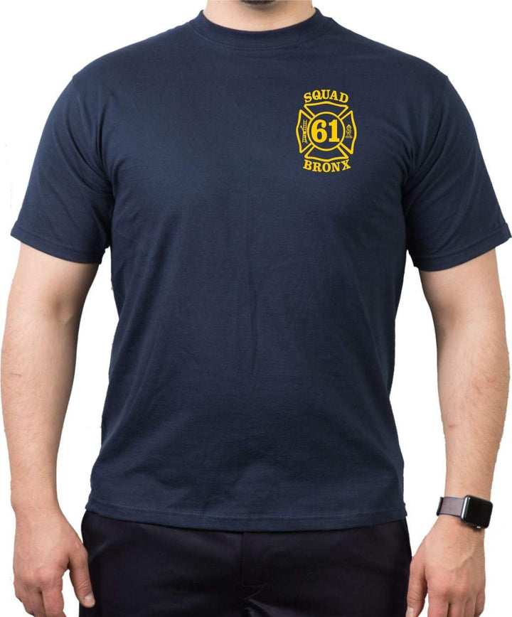 T-Shirt Navy, Squad 61 - The Bronx New Yorker Feuerwehr L Navy, L Navy