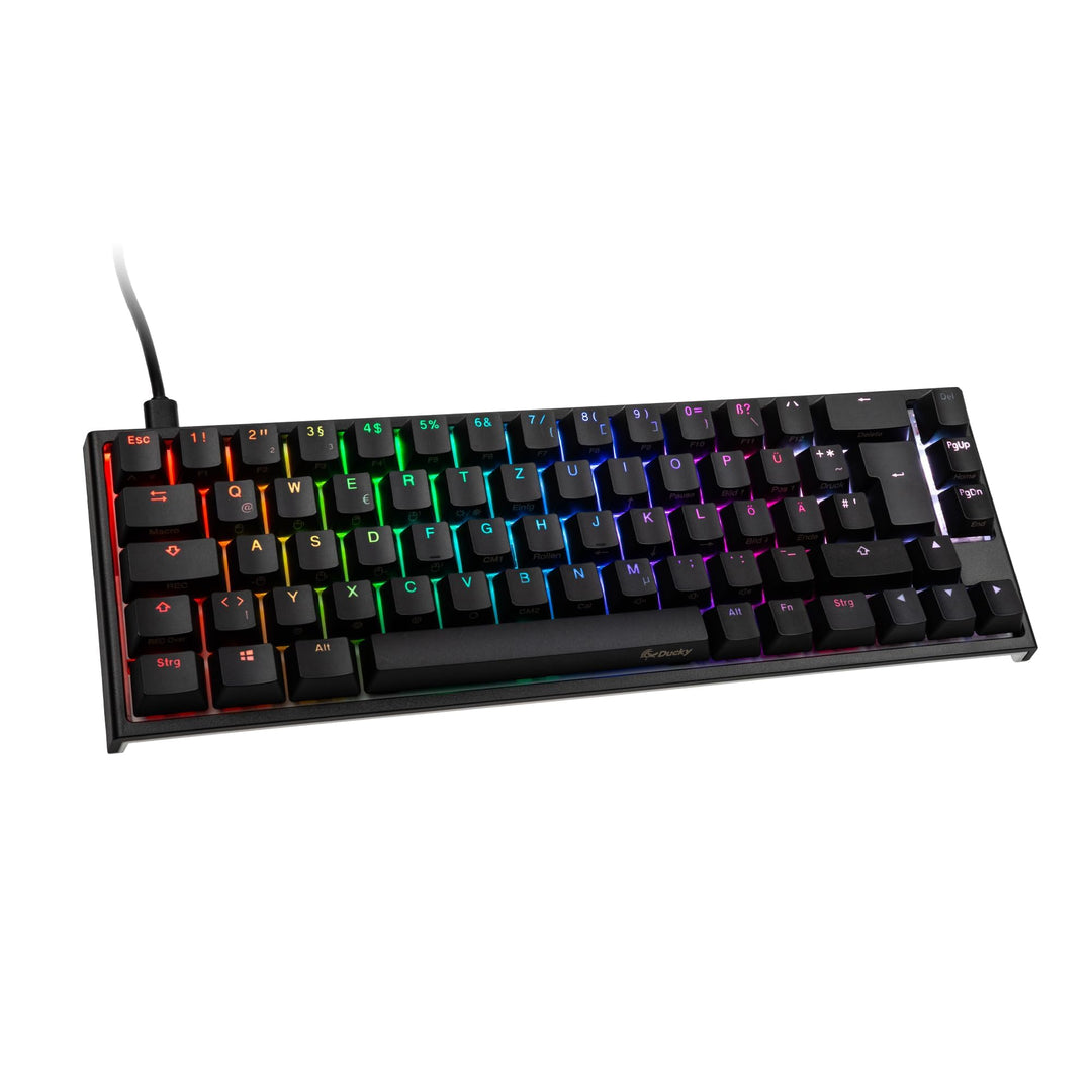 Ducky ONE 2 SF - 65% Mechanische Gaming Tastatur mit Cherry MX Brown Switches, RGB Beleuchtung, PBT-