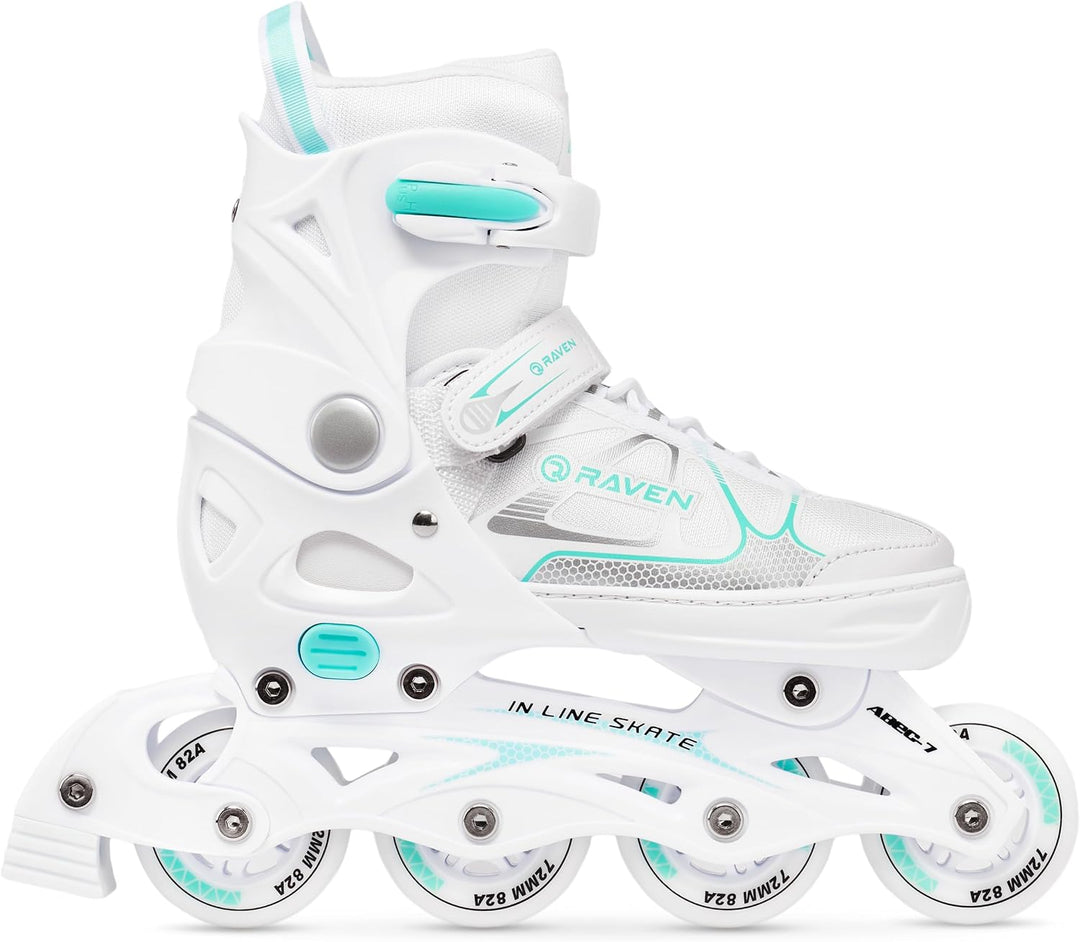 RAVEN Inline Skates Inliner für Kinder und Erwachsene OPTIONAL 2in1 mit Schlittschuhen verstellbar S