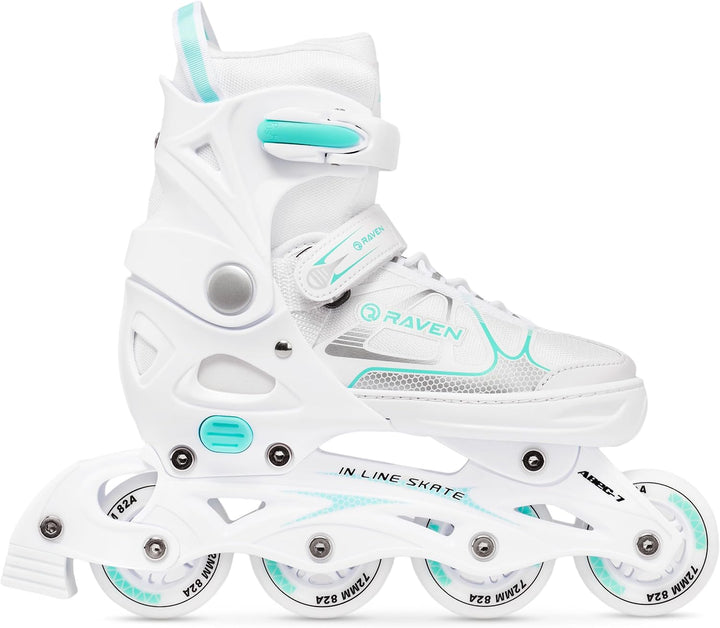 RAVEN Inline Skates Inliner für Kinder und Erwachsene OPTIONAL 2in1 mit Schlittschuhen verstellbar S