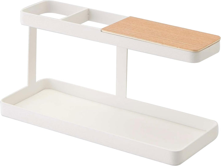 Yamazaki Tower Tisch-Organizer, Stahl, Weiss, One Size, Weiss