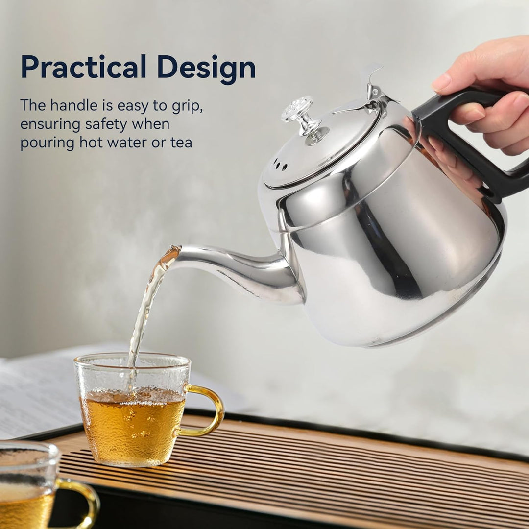 wasserkessel für holzofen, Wasserkessel Induktion 2L Teekanne Edelstahl mit Filter, camping holzofen