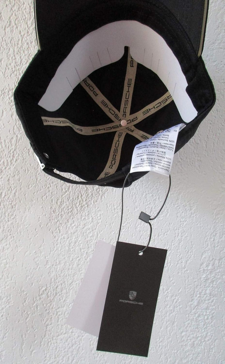 Porsche Baseball-Kappe klassisch mit Logo schwarz