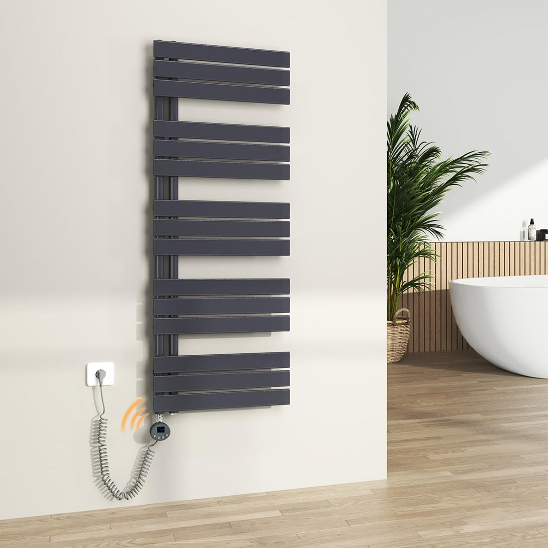 S'AFIELINA Badheizkörper elektrisch mit Thermostat und WiFi, Handtuchheizkörper elektrisch 1320×500