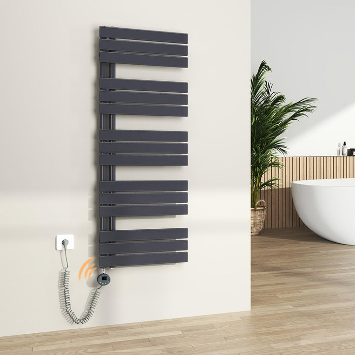 S'AFIELINA Badheizkörper elektrisch mit Thermostat und WiFi, Handtuchheizkörper elektrisch 1320×500