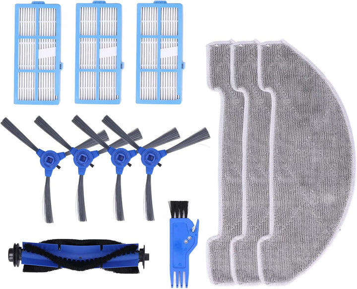 Marhynchus Home Roboter-Staubsauger-Kit Seitenbürste Lappenfilter Hauptbürsten-Set für 850T Clean Su