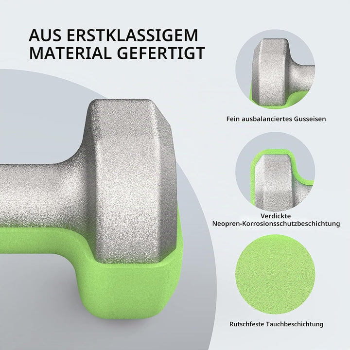 PROIRON Hanteln Neopren Kurzhanteln Frauen Hantelset Kleine Hantel Kurzhantelset (2er-Set) für Damen