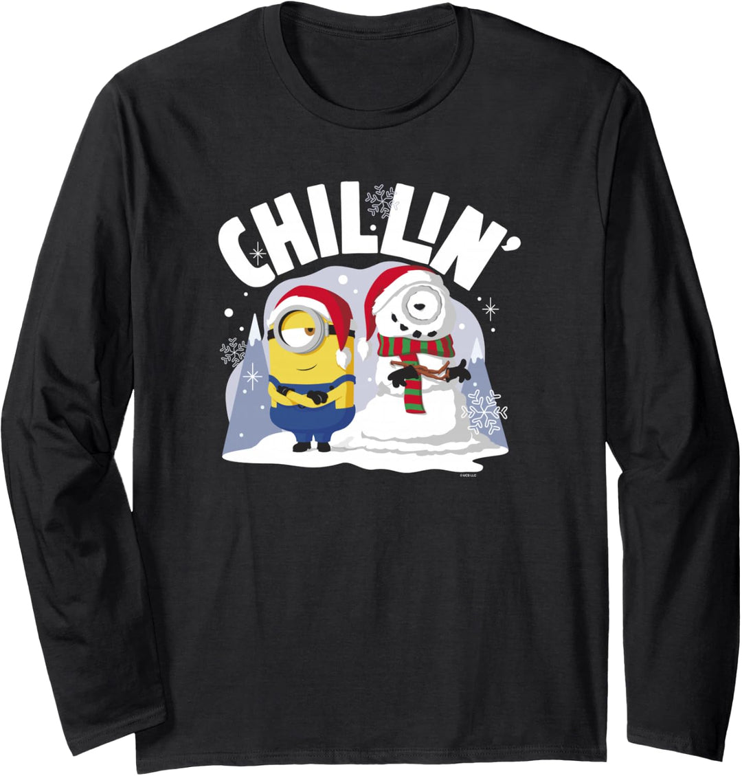 Minions Christmas Dave And Snowman Chillin&