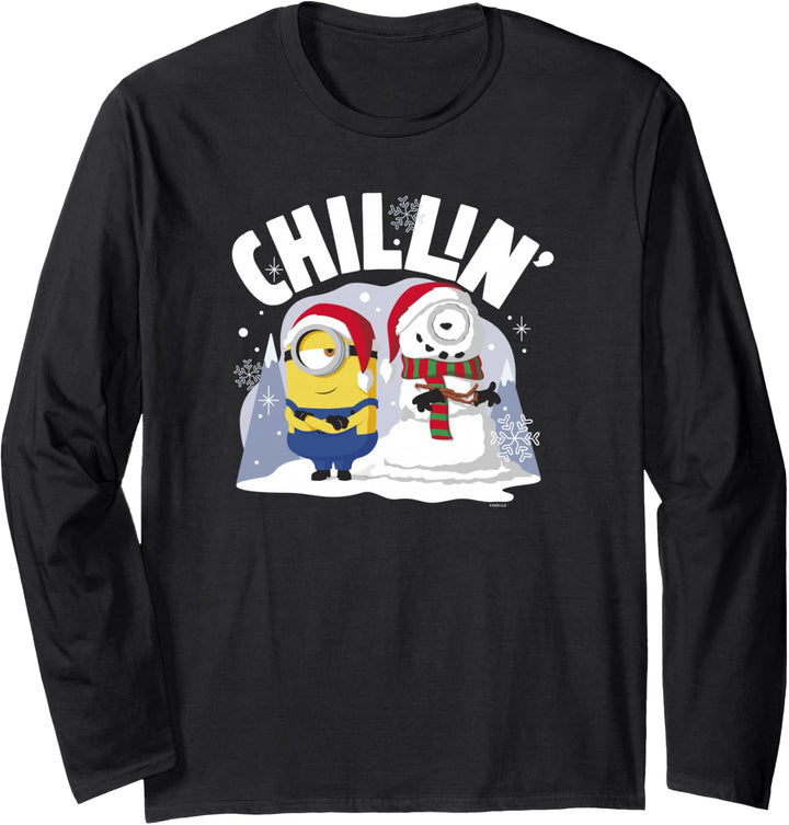 Minions Christmas Dave And Snowman Chillin&
