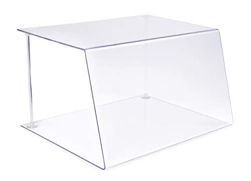 Trofecto Spuckschutz Vitrine aus Plexiglas ähnlichem PETG als Thekenaufsatz - Acrylglas Vitrine - Ty