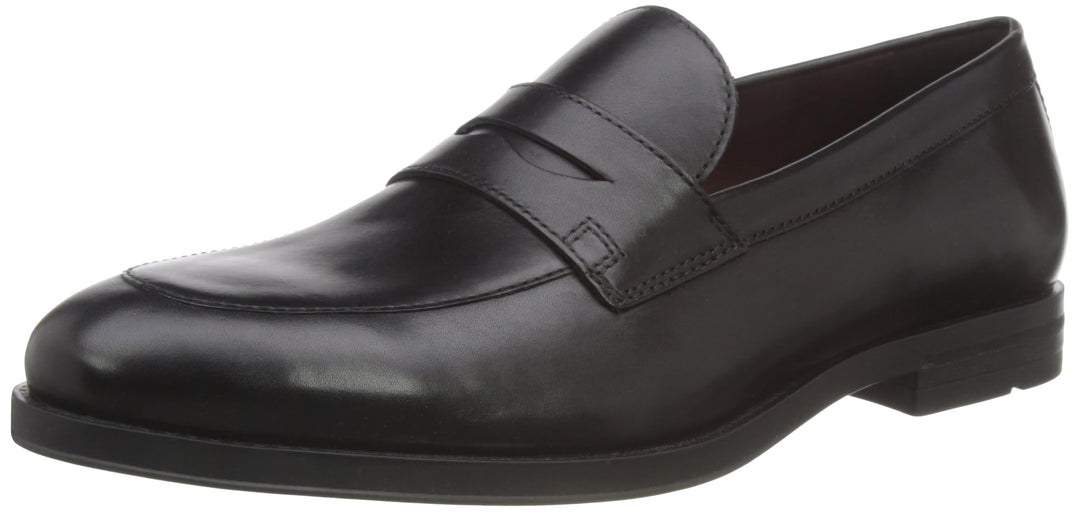Geox Herren U Decio B Moccasin 41.5 EU Schwarz, 41.5 EU Schwarz