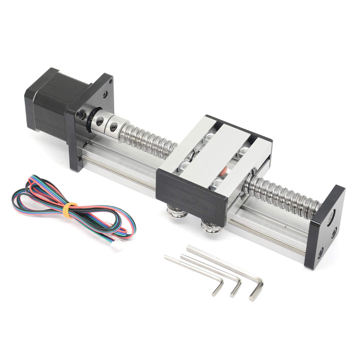 100mm effektive Länge Linear Schienenführung Kugelumlaufspindel SFU1605 mit NEMA17 Schrittmotor für