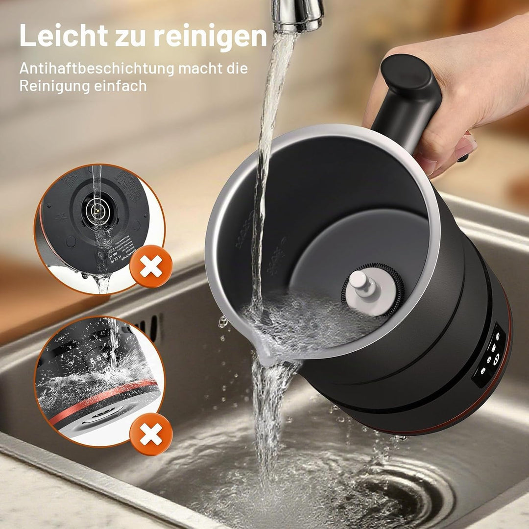 Milchaufschäumer, Milchaufschäumer Elektrisch, Kaffee-Aufschäumer, Milch-Dampfgarer, Heisse Schokola