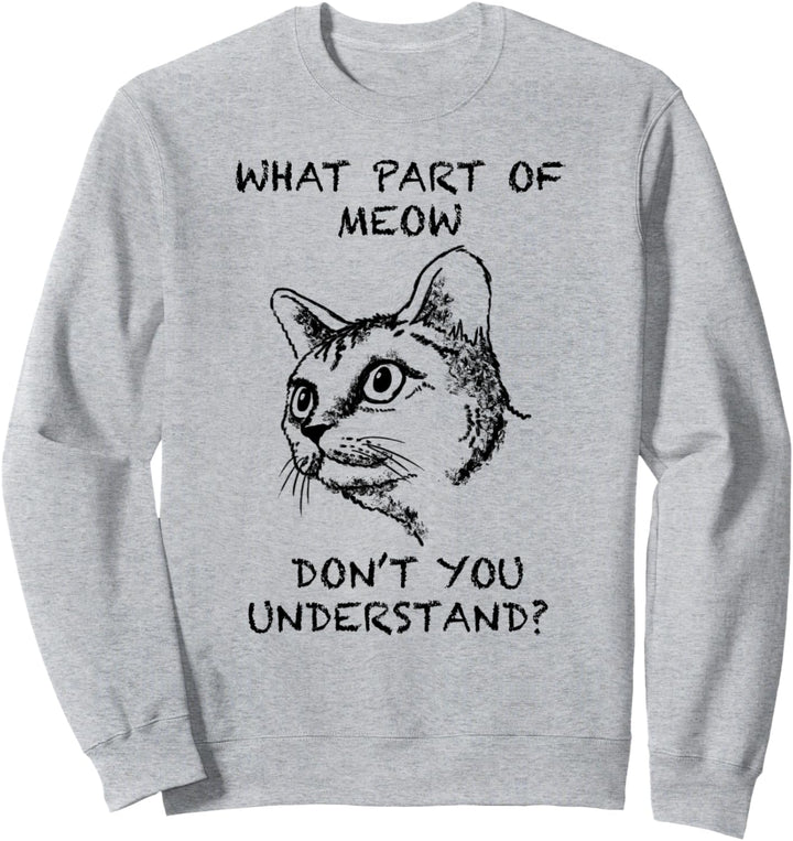 Munchkin Katze Zitat Hand gezeichnete Kunst Sweatshirt