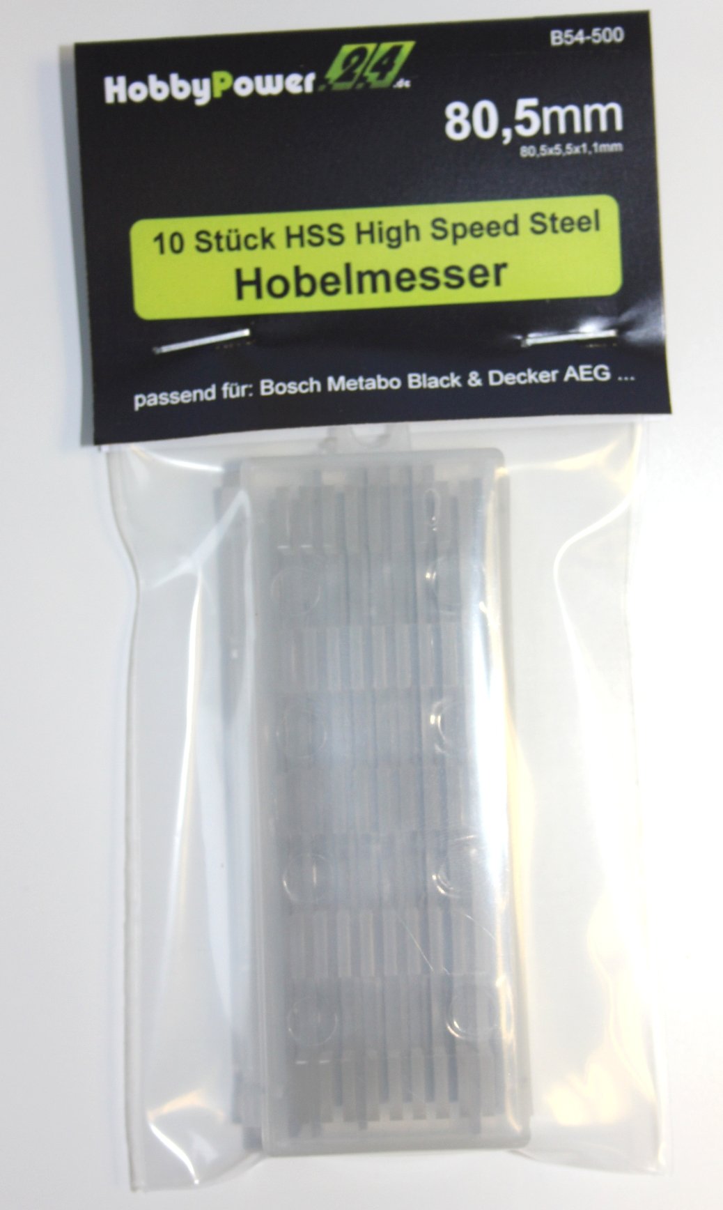10 Stück HSS High Speed Steel Hobelmesser 80,5mm für Hobel ELU MFF40, MFF80K, MFF80, MFF81, MFF81K