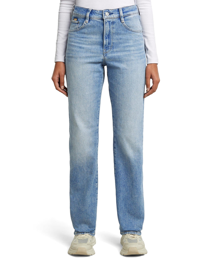 G-Star Raw Damen Viktoria High Straight Jeans 23W / 28L Blau (Vintage Olympic Blue D23959-d503-d905)