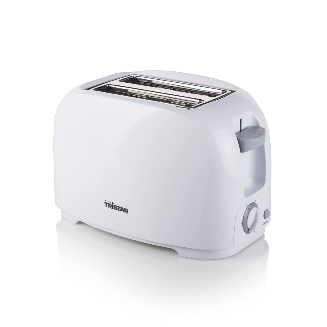 Tristar Toaster - 6 einstellbare Bräunungsstufen mit Brötchenaufsatz - herausnehmbares Krümmelfach,