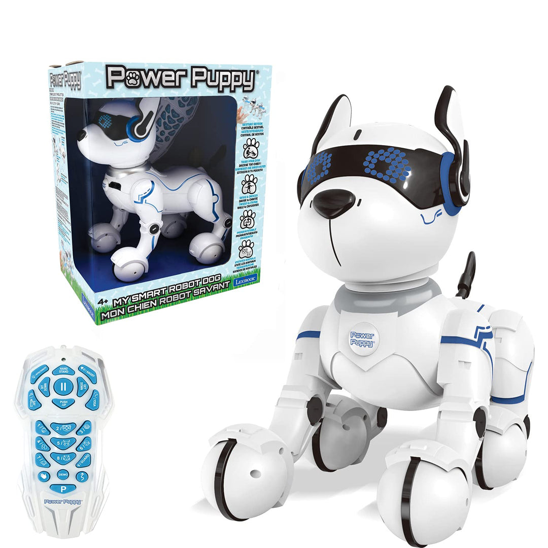 Lexibook - Power Puppy Programmierbarer Roboter-Hund mit Fernbedienung, Tanz, Yoga, Trainingsfunktio