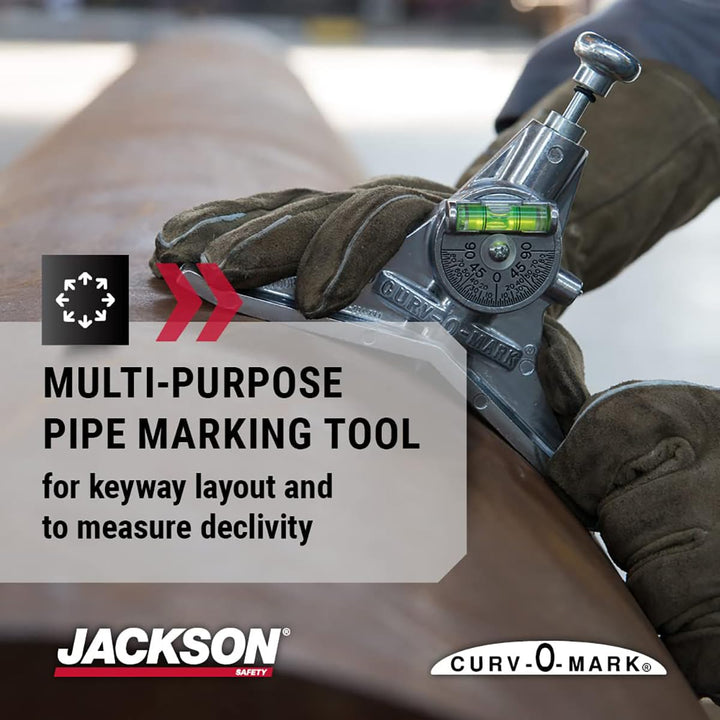 Jackson Safety J1880 Konturrohr-Zentrierkopf, Curv-O-Mark Schweiss- und Rohrleitungs-Layout-Werkzeug