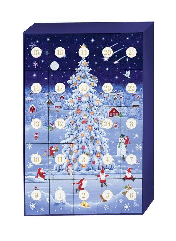Puzzle-Adventskalender »Tomtes Weihnachtszauber«: 24 Tage Puzzlefreude im Advent, Kalender