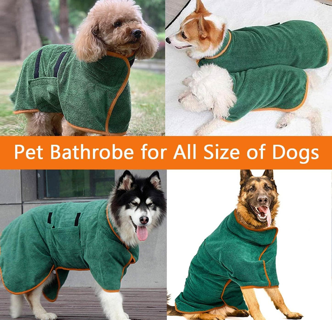 Hundebademantel Bademantel Hund für Kleine Mittelgrosse Grosse Hunde und Katze, Grösse Hunde Bademan