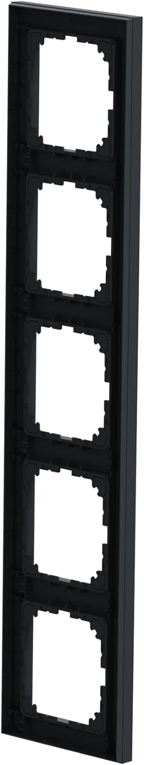 Schneider Electric Merten MEG4050-3614 M-Pure-Rahmen 5-fach für Steckdosen und Schalter, Anthrazit 5