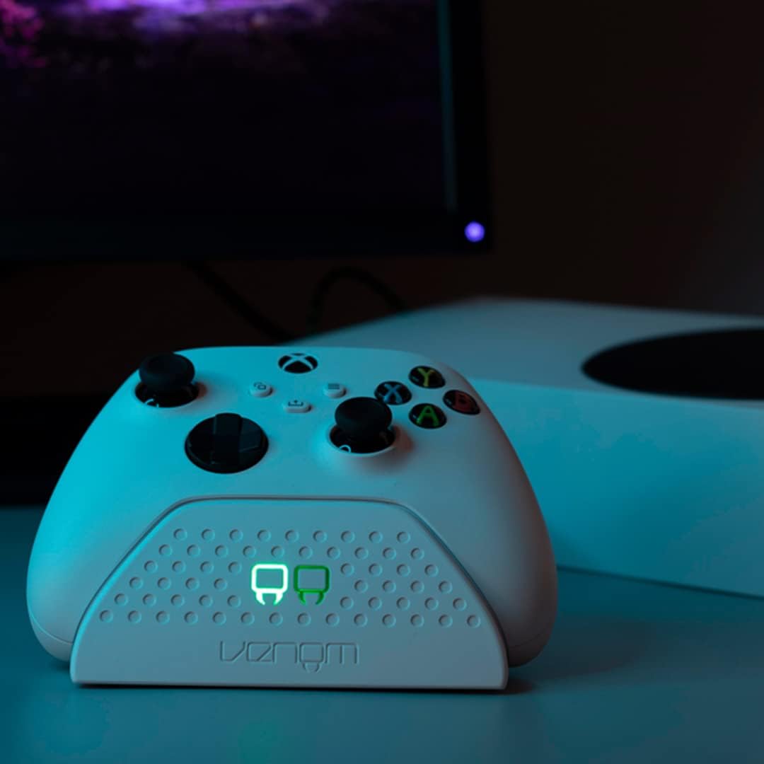 Venom 1100-mAh-Akku mit hoher Kapazität, Doppelpack - Weiss (Xbox Series X & S/Xbox One), Weiss