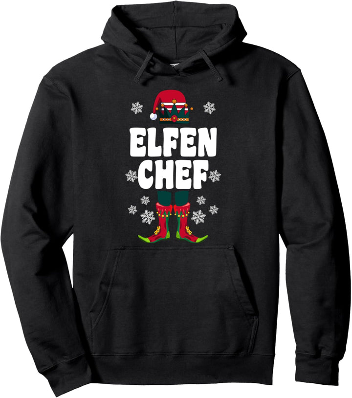 Elfe Elfen Chef Familien Outfit Weihnachten Weihnachtself Pullover Hoodie