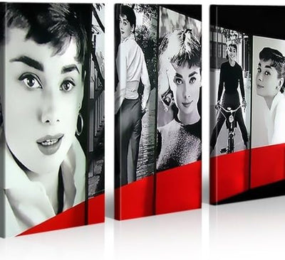 islandburner Bild Bilder auf Leinwand Audrey Hepburn Pop Art My Fair Lady XXL Poster Leinwandbild Wa