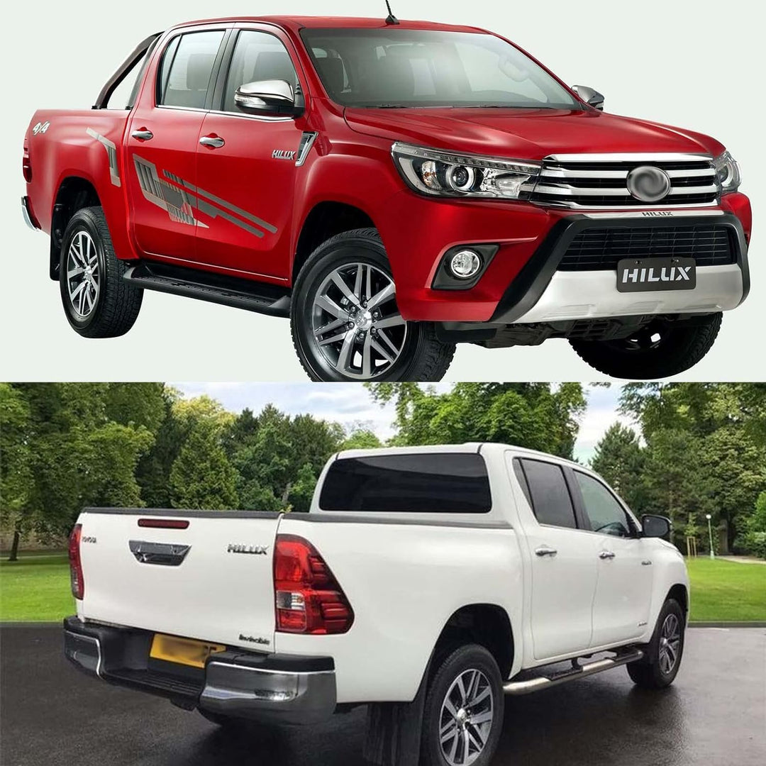 JHCHAN Heckklappenschutz Ladekantenschutz Stossstangenschutz für Toyota Hilux 2015-2020 Invincible G