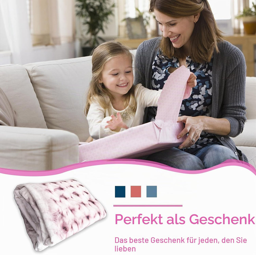 Katzemotiv Kuscheldecke für Kinder, Katzen Flanell Decke,Kinderdecke Katzemotiv Flauschige Plüsch De