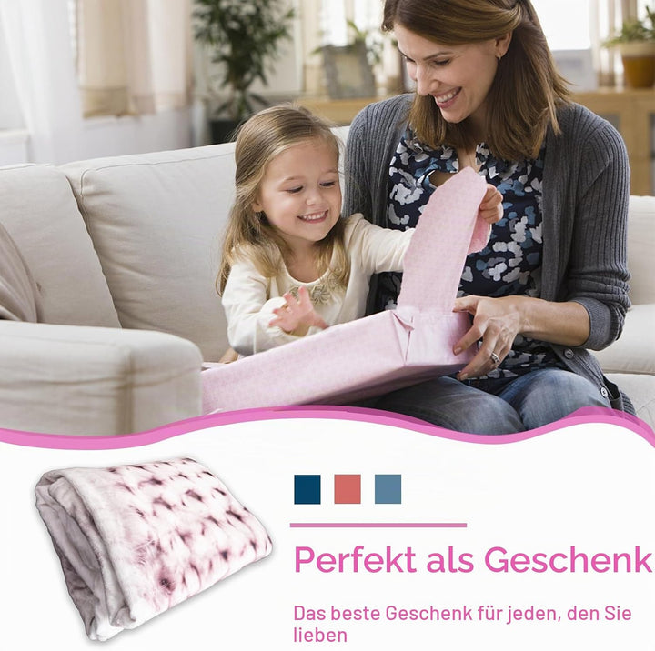 Katzemotiv Kuscheldecke für Kinder, Katzen Flanell Decke,Kinderdecke Katzemotiv Flauschige Plüsch De