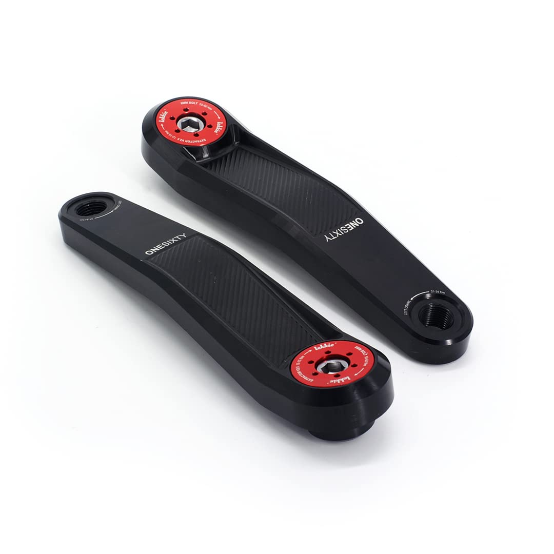 windmeile | Lekkie Buzz Bars Pedalarme, Square Drive 160mm, V2.1, Kurbeln, E-Bike, Pedelec Schwarz-R