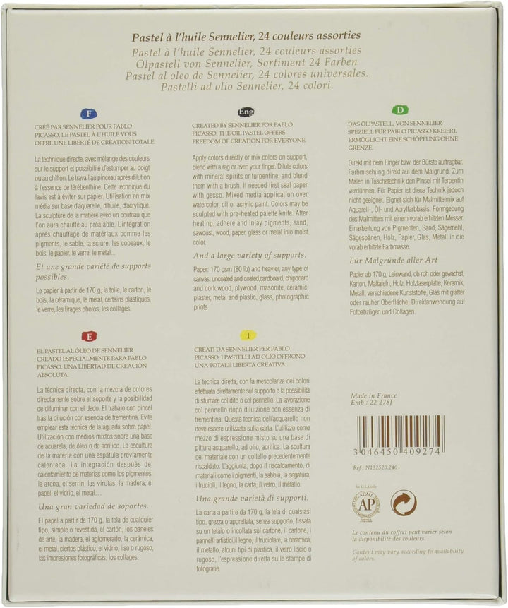 SENNELIER Ölpastell-Set, 24 Stück, mehrfarbig 24 stück (1er Pack) Mehrfarbig, 24 stück (1er Pack) Me