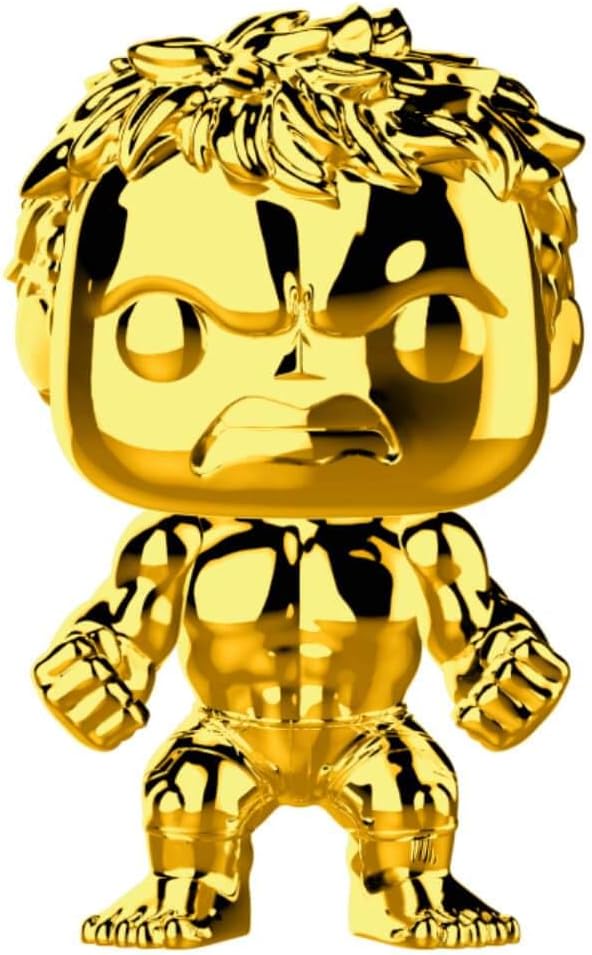 Funko POP! Bobble: Marvel: Marvel Studios 10: Hulk - (Chrome) - Vinyl-Sammelfigur - Geschenkidee - O