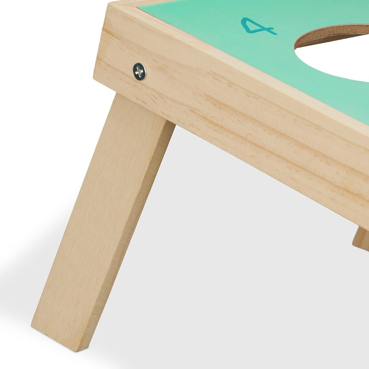 Relaxdays Cornhole Wurfspiel, 10 Bean Bags, Sackloch Spiel, HxBxT: 18 x 29 x 58 cm, drinnen & drauss