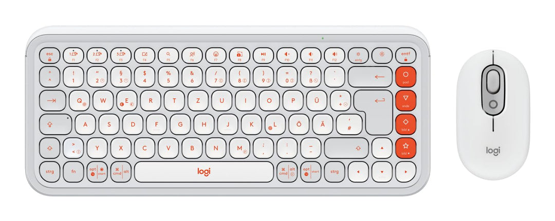 Logitech POP ICON Combo, Bluetooth-Tastatur-Maus-Set, Komfortables Tippen, programmierbare Tasten, l