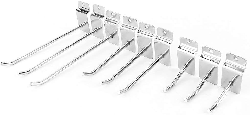 Slatwall Hake Set 25Pcs 6 Zoll Panel Haken Lamelle Wandpaneel Haken Werkzeughalter Kleiderbügel Disp